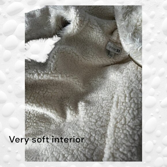 White Faux Fur Soft and Cuddly Vest - L (Fits Like M) - Picture 9 of 9